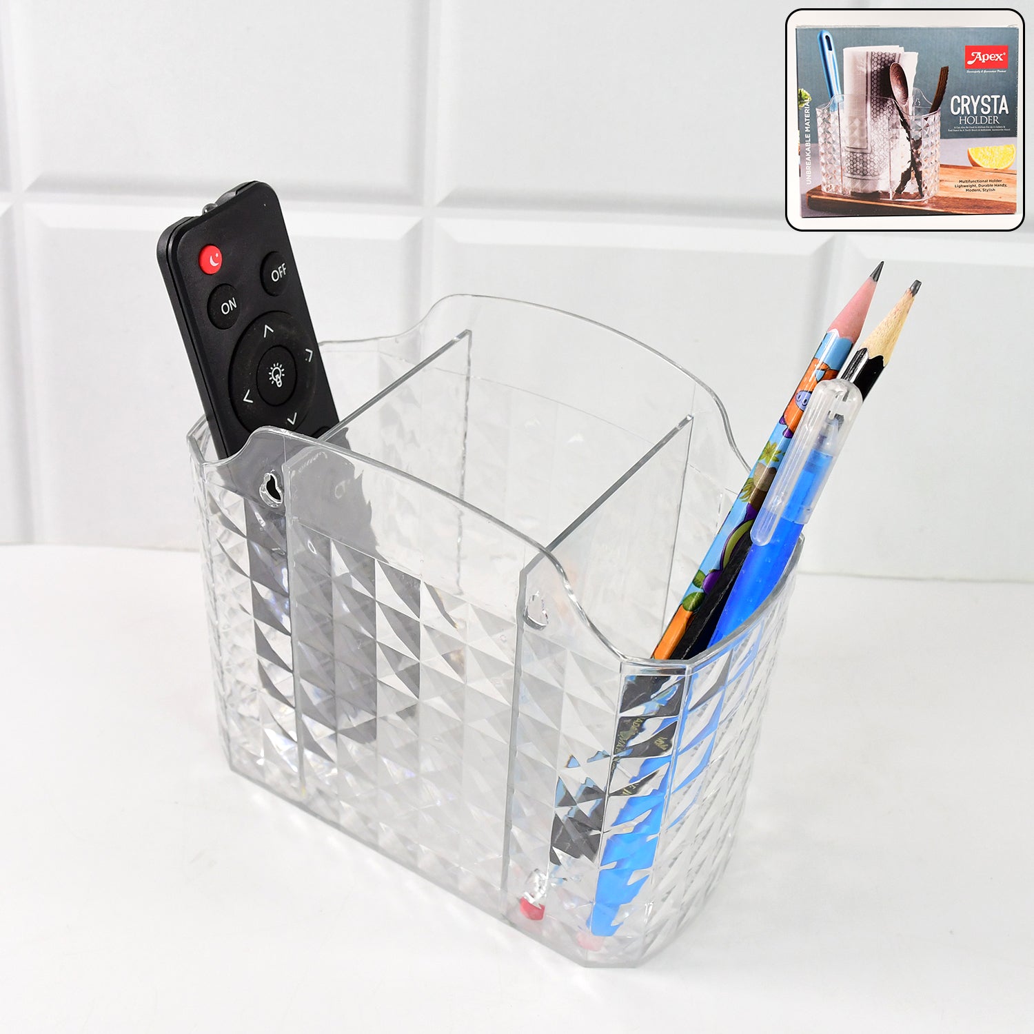 Apex Crysta Multipurpose Organizer Holder (1 Pc) Apex Crysta Multipurpose Organizer Holder (1 Pc)